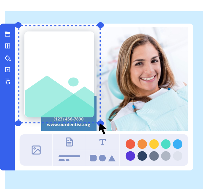 Picture of a template designer tool